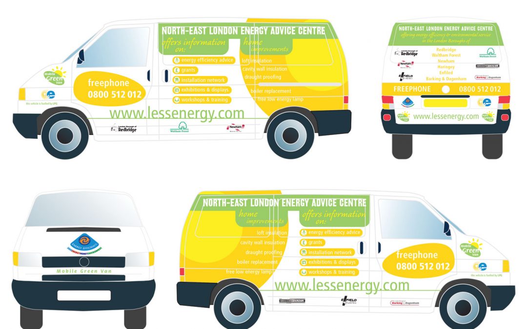 Less Energy Van Graphics